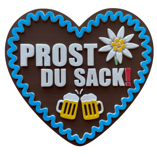 Lebkuchenherz - Prost du Sack!