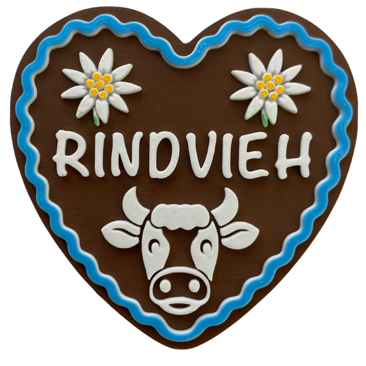 Lebkuchenherz - Rindvieh