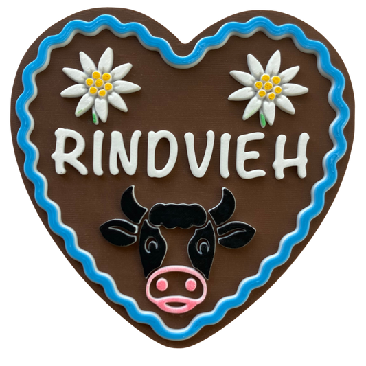Lebkuchenherz - Rindvieh