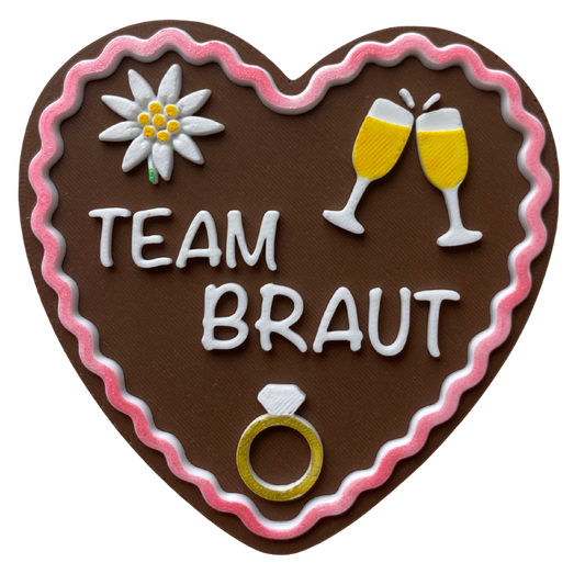 Lebkuchenherz - Team Braut